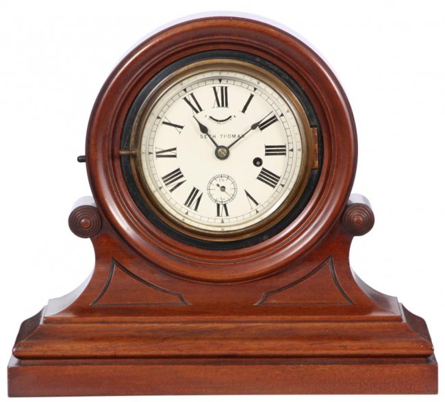 Walnut Seth Thomas Mantle Clock