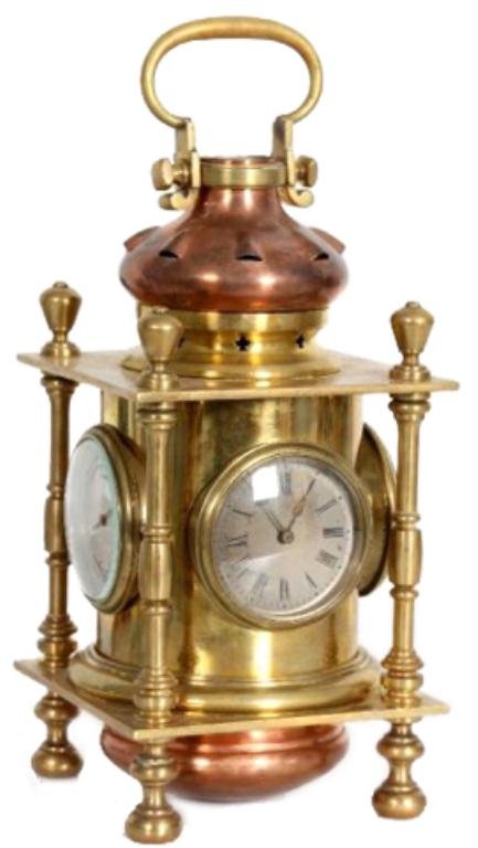 Brass & Copper Lantern Clock