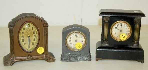 3 Novelty Clocks, 2 USA, 1 New Haven