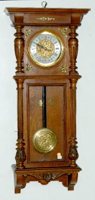 Junghans 2 Wt. Embossed Vienna Regulator Clock
