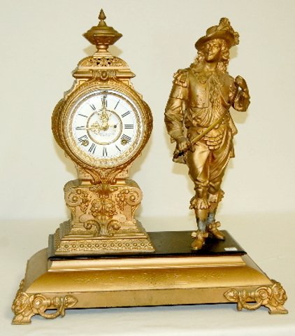 Ansonia “Don Juan” Statue Clock, T & S
