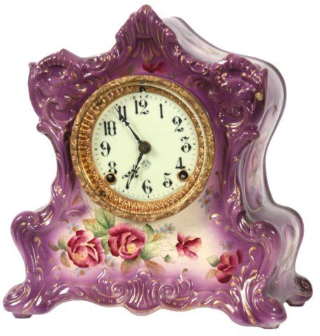 Ansonia Wampum China Clock