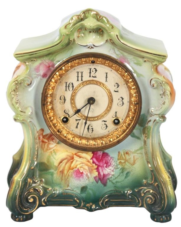 Ansonia La Fontaine China Clock