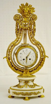 Louis XVI Style Lyre Clock, For Tiffany & Co.