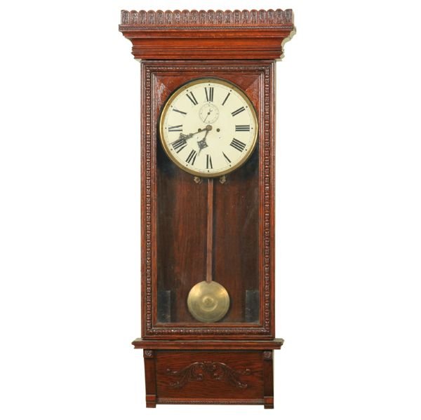 Late 1800 Aesthetic Victorian regulator wall clock