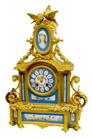 Japy Freres & Sevres Mantel Clock
