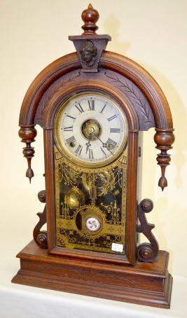 Welch Walnut “Parisian” Parlor Clock