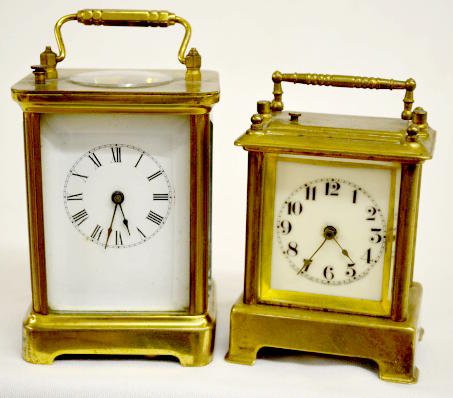 2 Waterbury Carriage Clocks