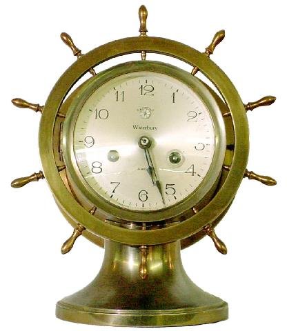 Waterbury Brass Ships Clock