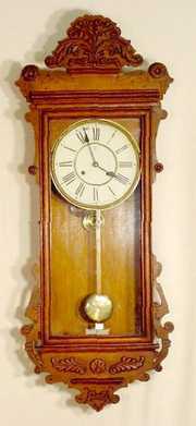 Waterbury Freeport 8 Day Oak Wall Clock