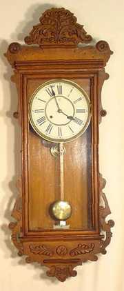 Waterbury Freeport 8 Day Oak Wall Clock