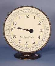 One Hand Clock on Pivotal Base