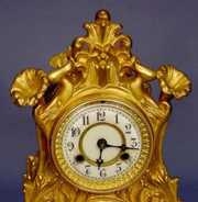 Waterbury Carlisle Brass 8 Day Mantle Clock