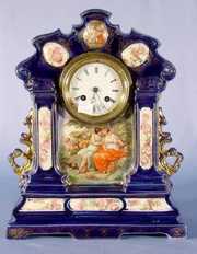Japy Freres China Clock with Transfers