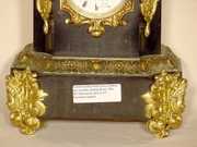 French Slate and Spelter Clock