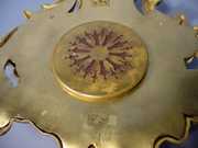 French Brass Decorative Wall Clock