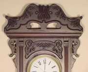 Walnut Pinwheel Jewelers Regulator Clock