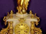 French Conical Mystry P.H. Mourey Figural Clock