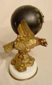 Bronze and Marble Eagle Clock