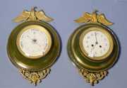 2Pc.Samual Marti Clock and Barometer Set