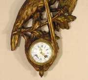 Samuel Marti Gilt Wood Eagle Wall Clock