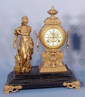 Ansonia Music Statue Clock