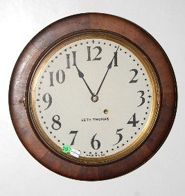 Seth Thomas Round Gallery Clock