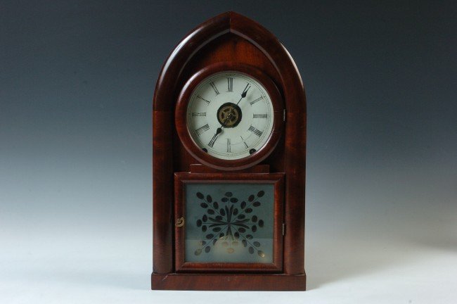 A BREWSTER AND INGRAHAM BEEHIVE CLOCK