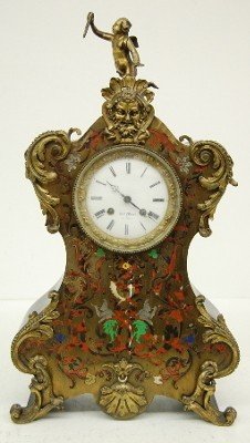 Antique French Boulle Shelf Clock, Marc, Paris