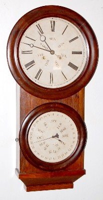 Antique Carter Rosewood Calendar Wall Clock