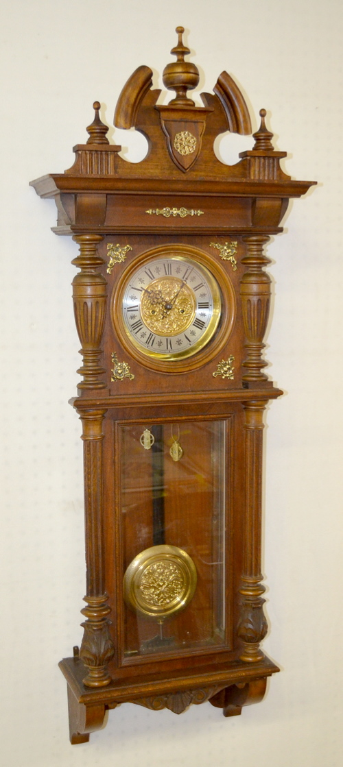 Antique Junghans 2 Weight Vienna Regulator Wall Clock