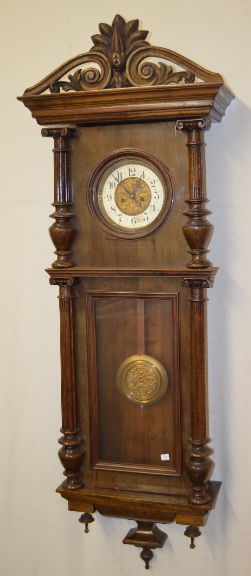 Antique Junghans 2 Weight Vienna Regulator Clock