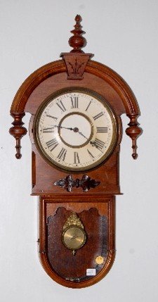 Gilbert Carved Tear Drop Wall Regulator Clock