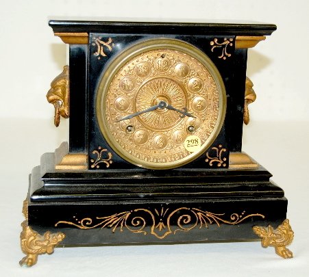 Ansonia Iron Case Mantel Clock