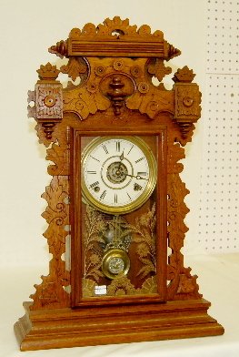 Ingraham “Rondo” Walnut Shelf Clock