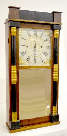 Burr & Chittenden Ogee Clock w/Wooden Works