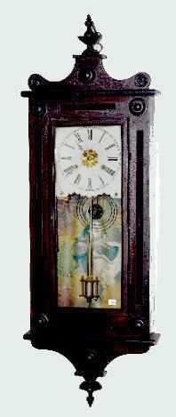 Gilbert Walnut Hanging 2 Weight Clock