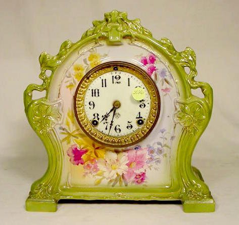 Ansonia Royal Bonn China Case Clock