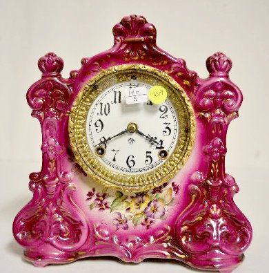 Ansonia “Warlock” China Case Clock