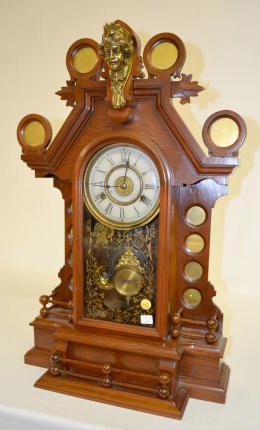 New Haven Walnut “Countess” Parlor Clock