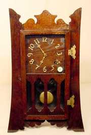 Original Finish Mission Oak Table Clock