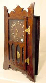 Original Finish Mission Oak Table Clock