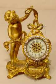 New Haven Figural Desk Clock