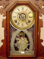 Ingraham Walnut Parlor Clock