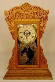 Gilbert Oak Parlor Clock With Alarm