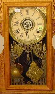 Gilbert Oak Parlor Clock With Alarm