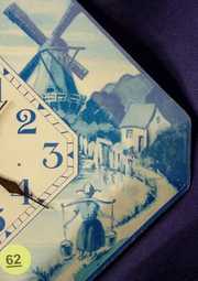 Dutch Scenic Metal Plate Hanging Clock