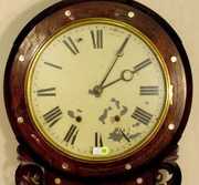 Seth Thomas Inlaid Rosewood Wall Clock