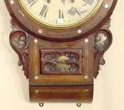 Seth Thomas Inlaid Rosewood Wall Clock