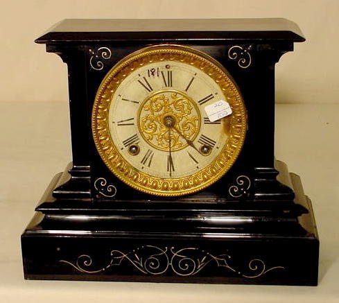 Ansonia Iron Case Table Clock